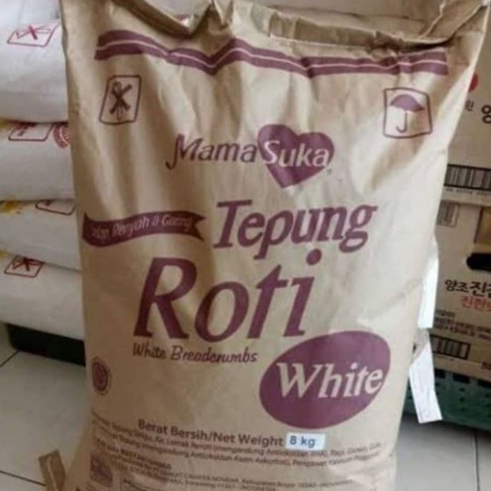 

Price!! mama suka tepung roti white 8 kg