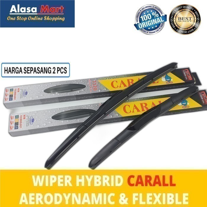 Wiper Kaca Depan Kijang Super Grand Extra Hybrid Caral Karet Frameless