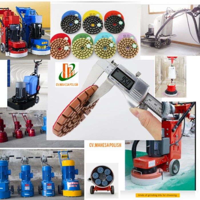 JM- Diamond pad poles lantai semen poles teraso poles beton