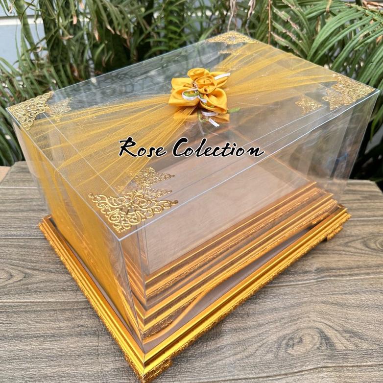 Kualitas NO 1 Hantaran Pernikahan Lamaran 1 Set Isi 4 Bahan Kardus Tebal Model Baki Satu Set Isi 3 B