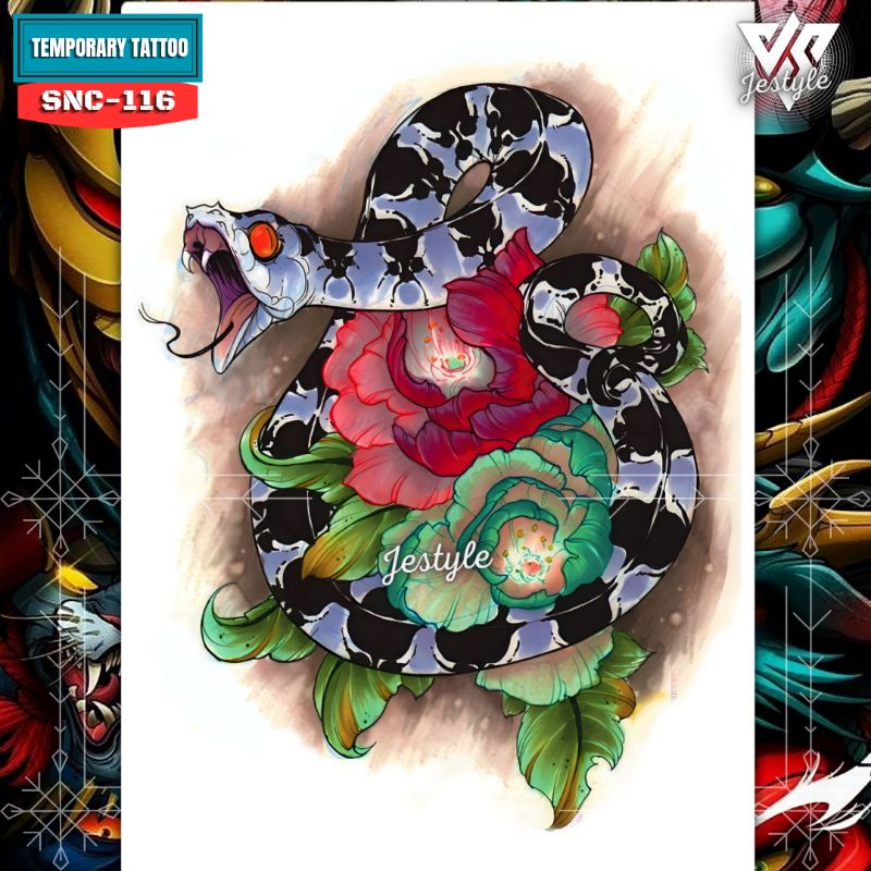 [SNC-116] Tato Temporer Temporary Tattoo ular