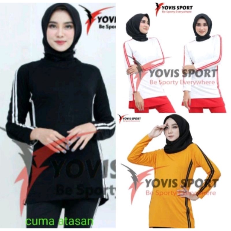 Kaos senam lengan panjang