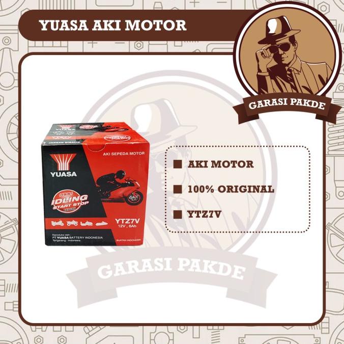 Yuasa Aki Motor Ytz7V - Aki Kering Original