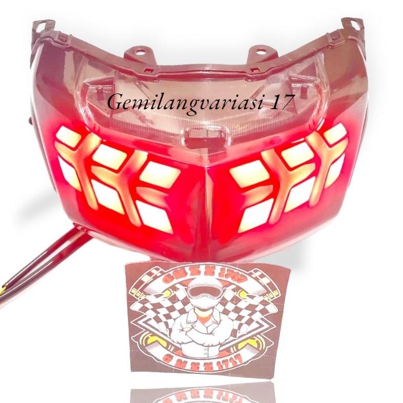 Termurah Lampu Stop Lamp Belakang Nmax Old 2017 2019 Led Variasi 3 In 1 Lamborghini Stoplamp Nmax Ol