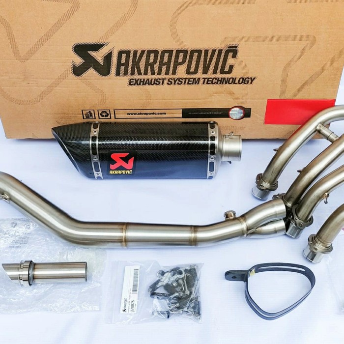 {Bekas} knaloot Akrapovic slovenia ZX25R original Fullsytem 2nd Diskon