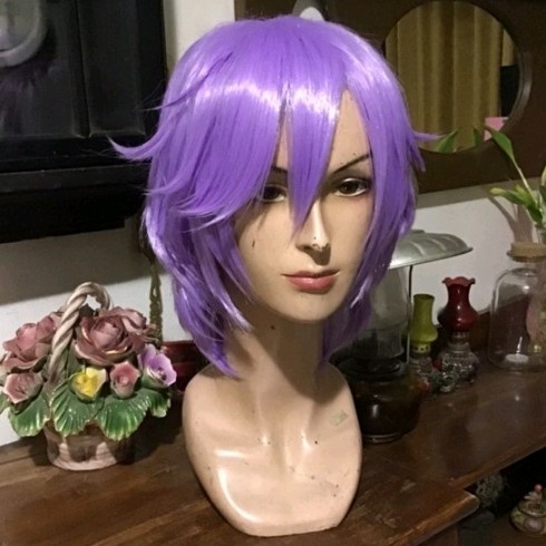 Wig Epel Felmier Twisted Wonderland Wig Cosplay Soft Purple Cosplay
