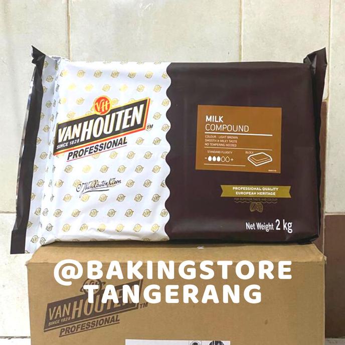 

Van Houten Milk Compound 2 kg | Coklat Batang Van houten cila