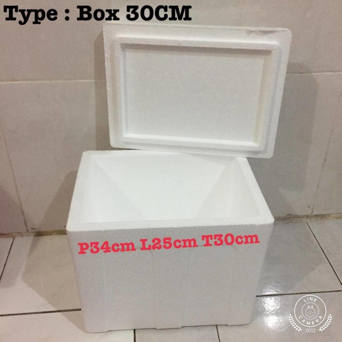 TERLARIS Styrofoam Box/Stereofoam box 30CM/box es krim
