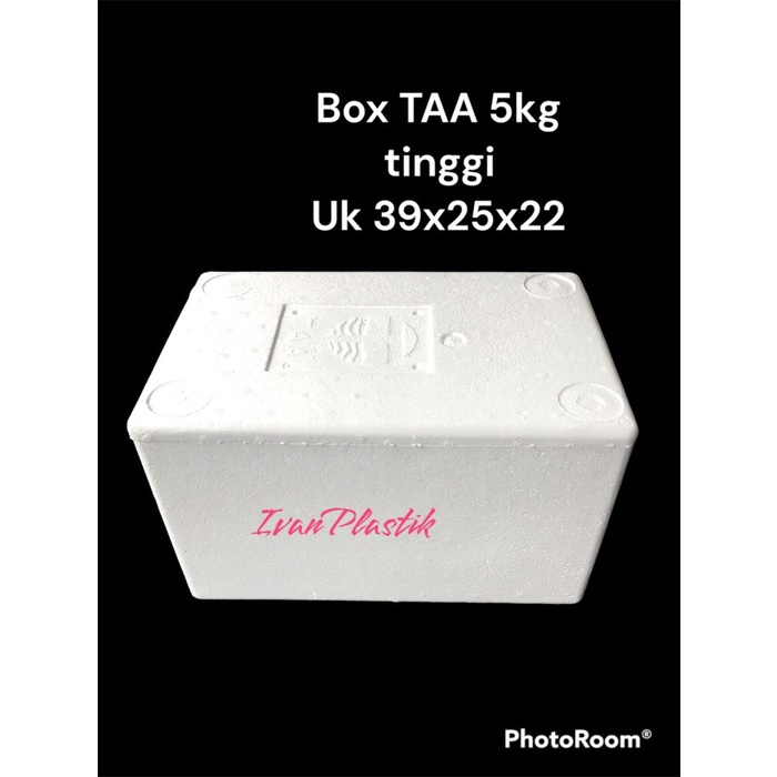 

TERLARIS BOX STYROFOAM TAA 5KG TINGGI 39X25X22 IVANPLASTIK