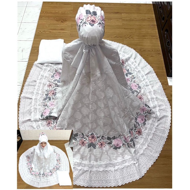 mukena bordir keliling khas bukittingg(jumbo)i