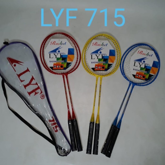 Raket Badminton Anak Isi 2 Bulutangkis Lyf 715 Import Kwalitas Bagus Terpopuler