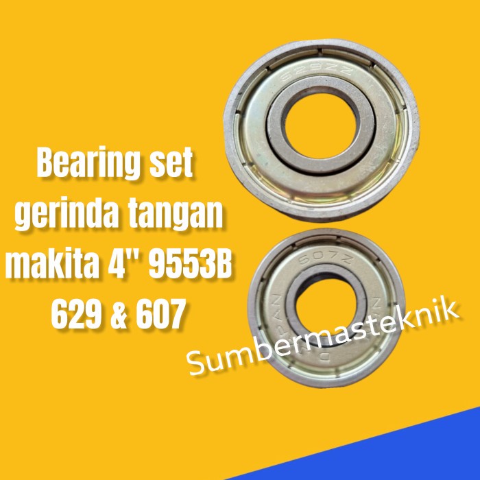 BEARING SET MESIN GERINDA TANGAN MAKITA 4" 9553 B BEARING 629 607