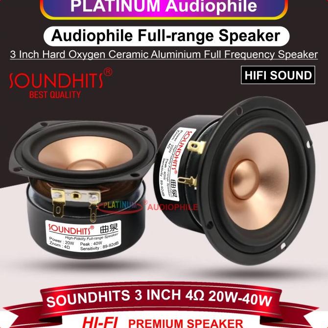 Speaker Full range 3 Inch Aluminium Cone premium speaker fullrange