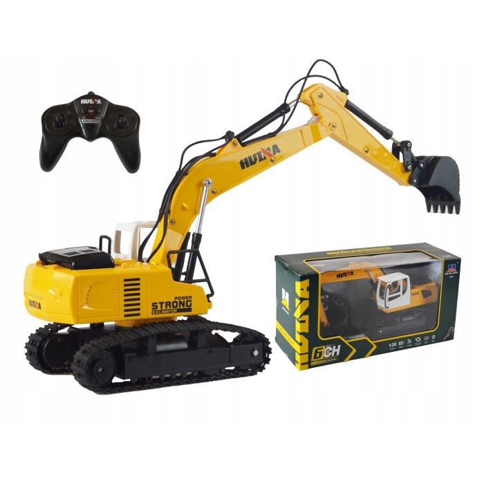 Huina Rc 1516 Excavator 6Ch Scale 1/24 Remote Control Ready