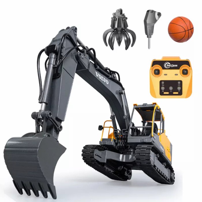 Double E Rc Excavator Volvo Ec160E 1/16 Scale 2.4Ghz Ready