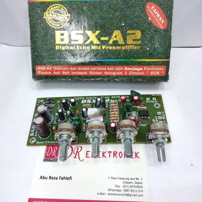 Diskon Kit Tone control Digital Echo Mic Preamplifier Pre amp BSX A2 BELL dre3 Ayo Beli
