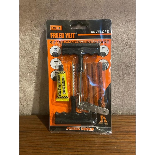 Alat Tambal Ban tubles / penambal ban motor mobil tubles 1set FREED
