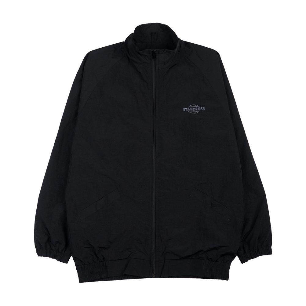 Jaket Pria Kece Abizz STARCROSS Track Jacket JS QZ 101 Black