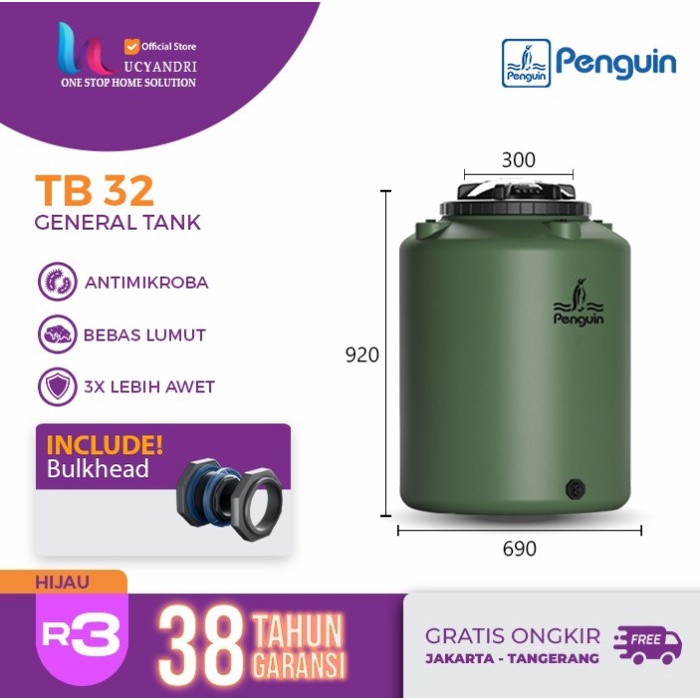 Promo Tangki Air, Toren Air, Tandon Air Penguin Tb 32 Tanki Pinguin