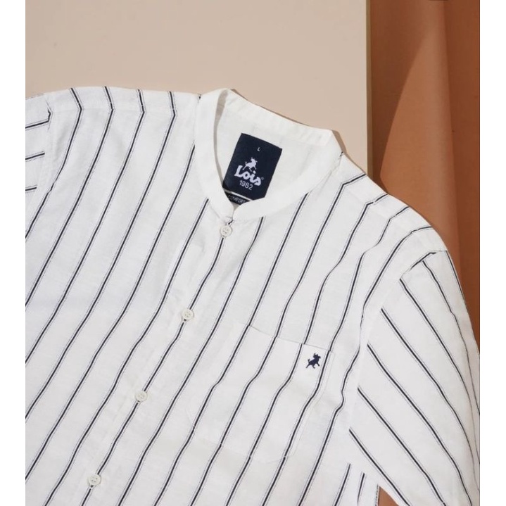 BAJU KEMEJA LOIS JEANS ORIGINAL SLIMFIT REGULER FIT POLOS PRINTING SALUR LENGAN PENDEK