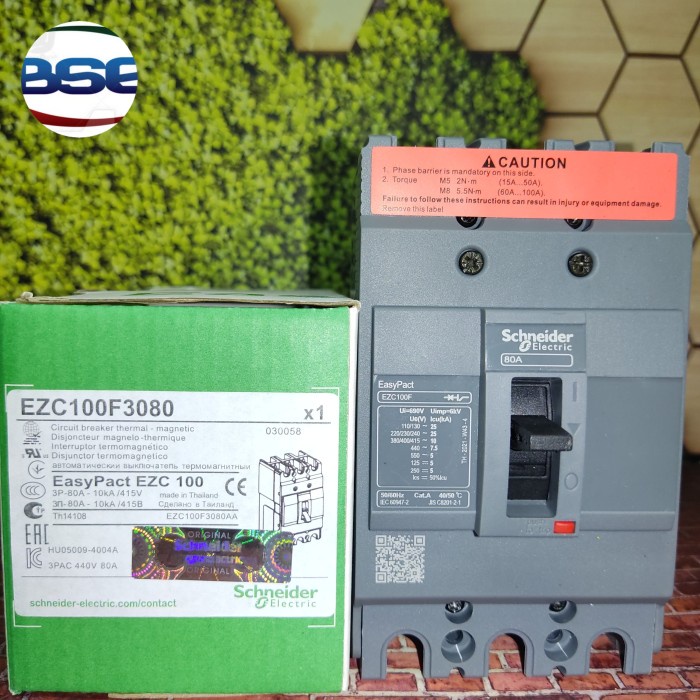 Mccb Schneider Ezc100F 3P 80A