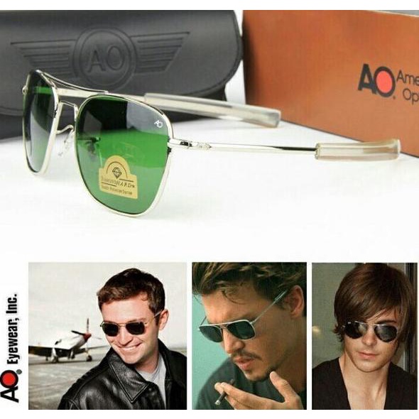 Kacamata Sunglasses American Optical Ao Pilot Skymaster Sier Original