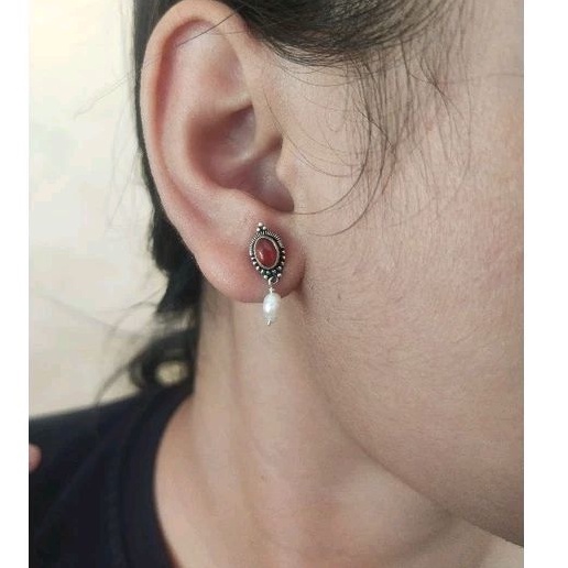 Earring Anting Bun Jawan Bali Asli Silver Perak 925