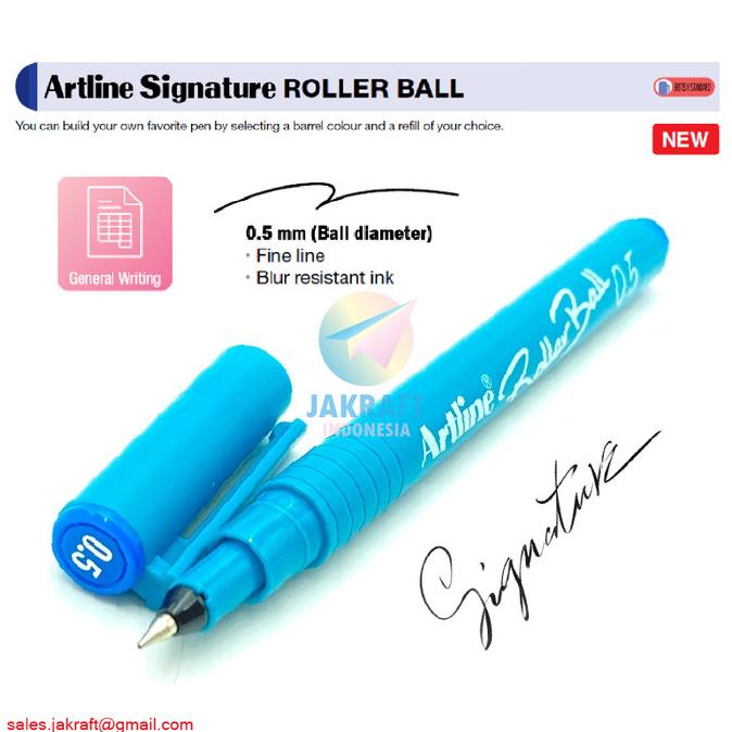 

Pulpen Permanent Artline Signature Roller Ball Pen Erb-4200 (0.5 Mm) Kode 965