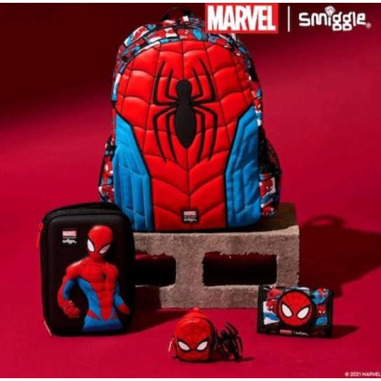 Tas Smiggle Backpack Spiderman Hoodie Marvel