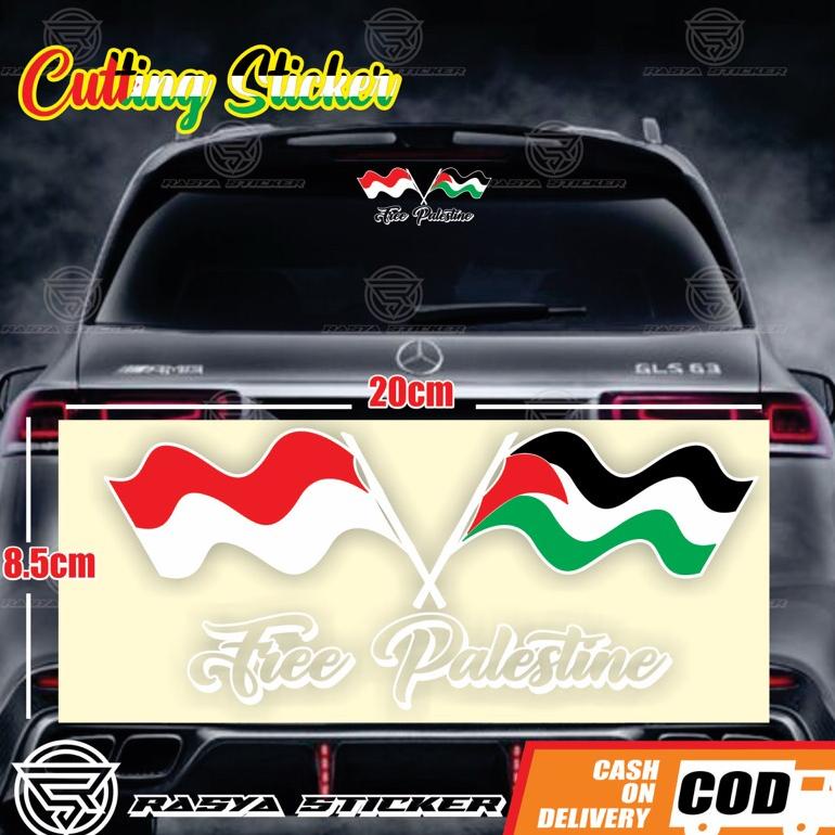 PROMO LARIS Palestine Sticker || Free PALESTINE Cutting Sticker Mobil Motor Laptop mmdw223