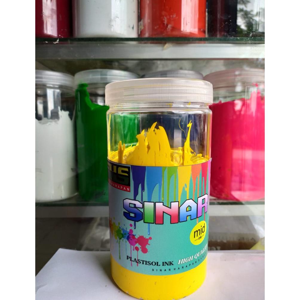 

Big Sale - Tinta plastisol kuning SINAR HARAPAN SABLON !!