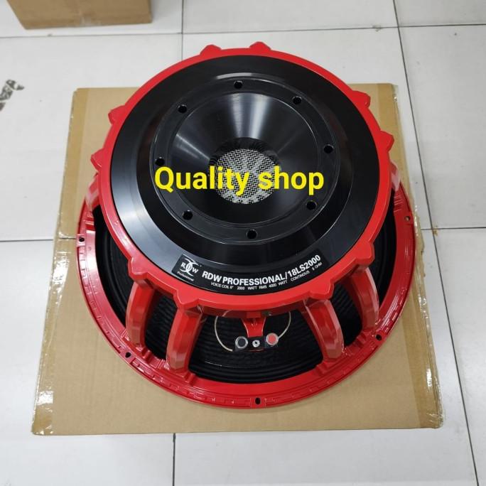 KOMPONEN SPEAKER RDW 18LS2000 SPEAKER 18 INCH 18 LS 2000 MERAH