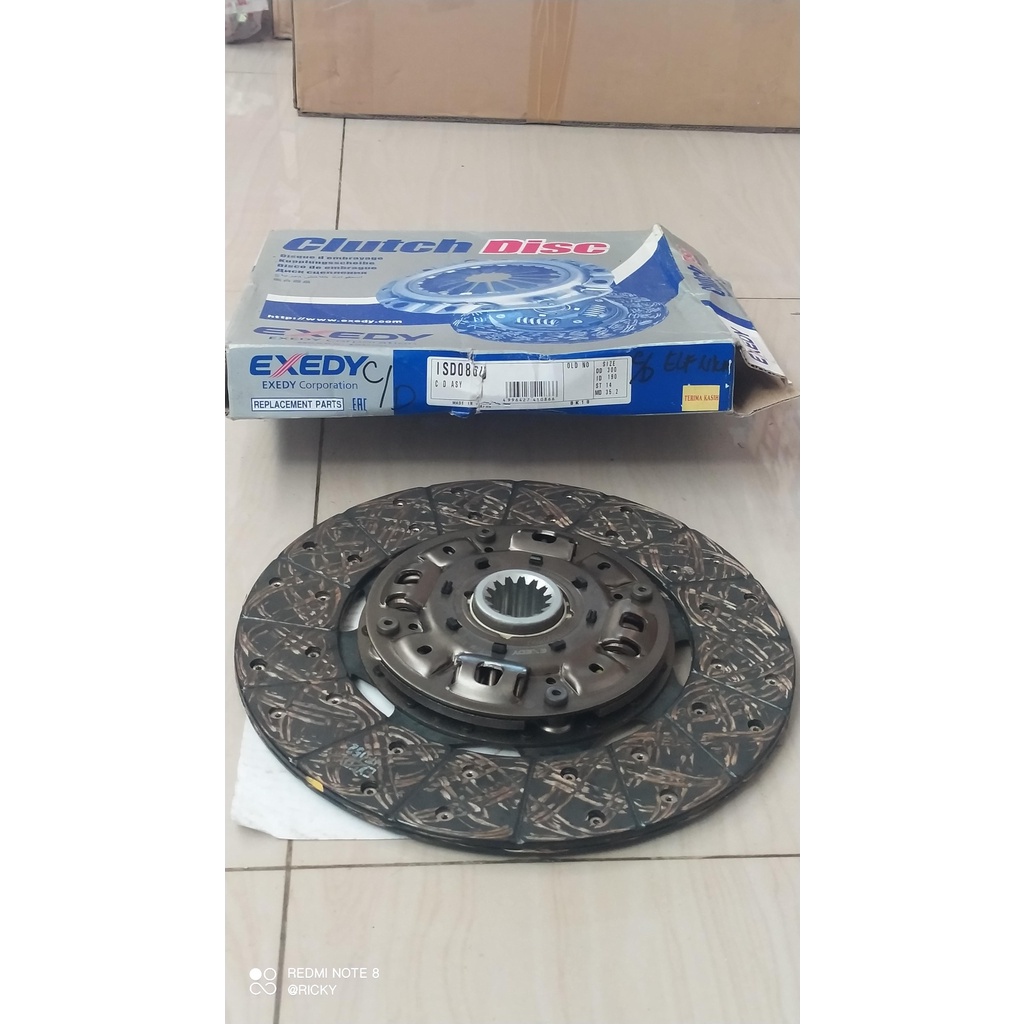 kampas Kopling ELF NKR71 ps125 import ISD086U +.Dekrup cover NKR71 IMPORT ISC-611 EXEDY Made in Japa