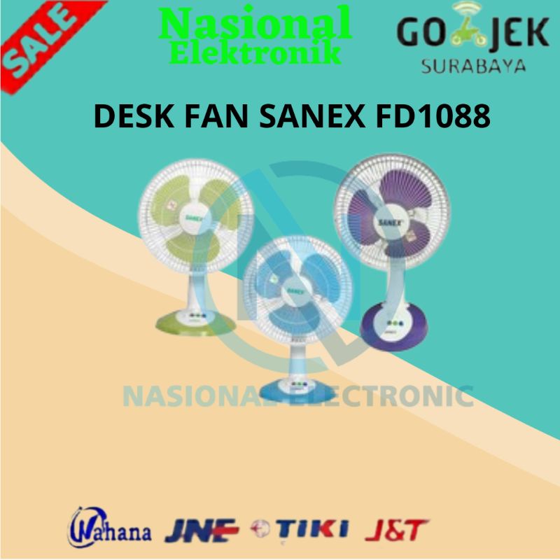 DESK FAN SANEX FD1088/KIPAS ANGIN SANEX/KIPAS ANGIN DUDUK SANEX/KIPAS ANGIN 16INCH