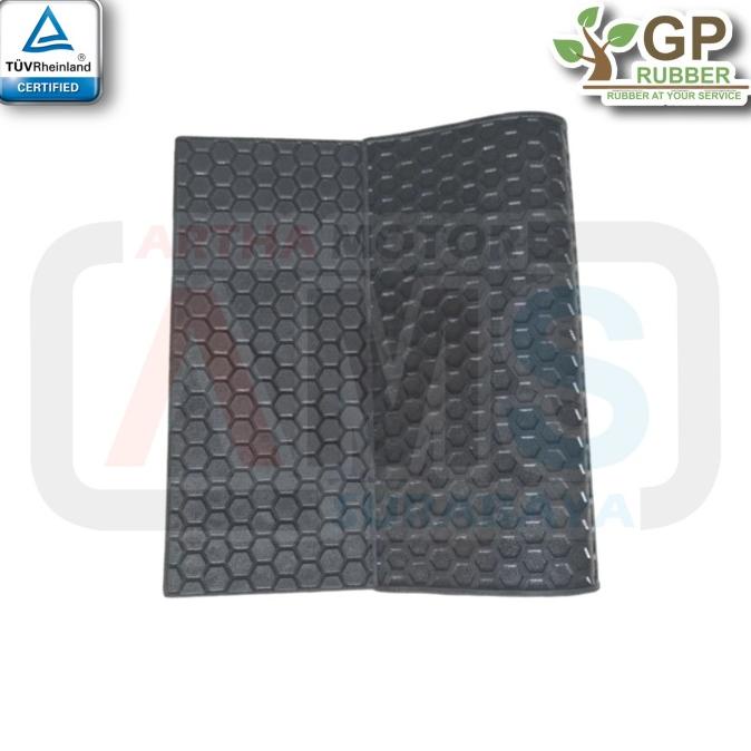 . Karpet Karet Keset Lantai Alas Mobil Rumah Kantor Anti Slip Segi Enam -