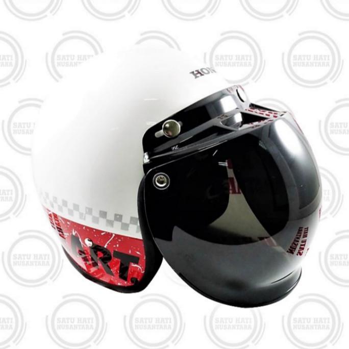 Update Honda ORI Klasik / Retro / Classic Helm / Helmet Half Face hondas74 Ayo Beli