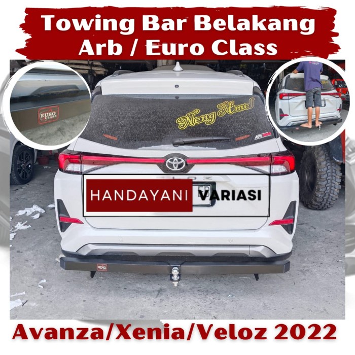 ✅Ori Pengaman Belakang Arb Euroclass Avanza Xenia Veloz 2022 Towing Bar Limited