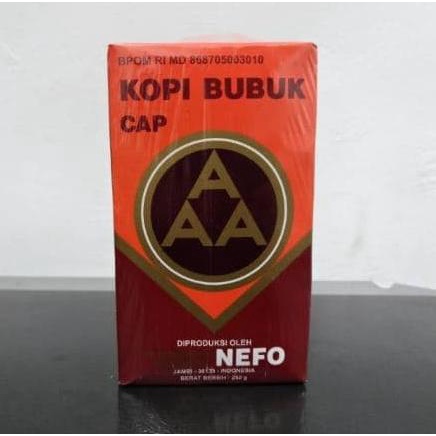 

Kopi Murni Bubuk Hitam Excelsa Nikmat Asli Cap AAA Nefo Jambi 500 Gram Mgr