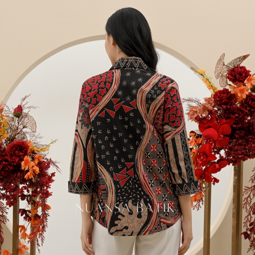 Nuansa Batik Outer Batik Bahan Katun Stretch