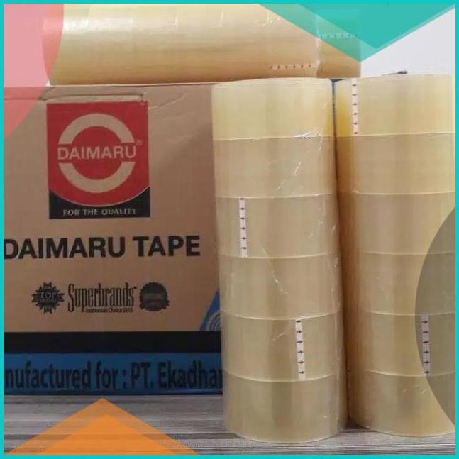 

Lakban Bening Daimaru Original 48mm 2inch 90 yard Berkualitas 16novz3