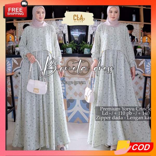 Bahan Tebal Pakean Dres Simpel Elegan Games Lebaran Murah Juba Ghamis Cewek Muslimah Dris Ukuran S M