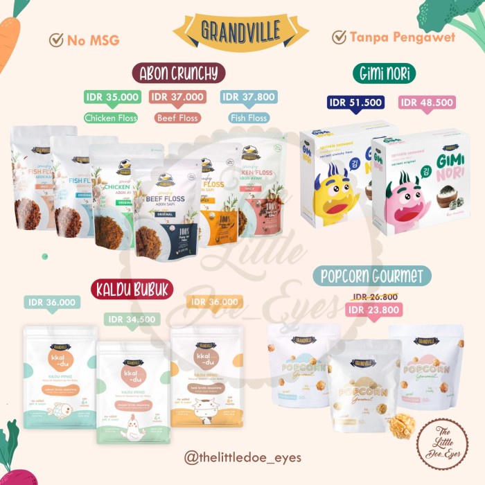 

Granville Abon Crunchy Sapi / Ayam / Spicy