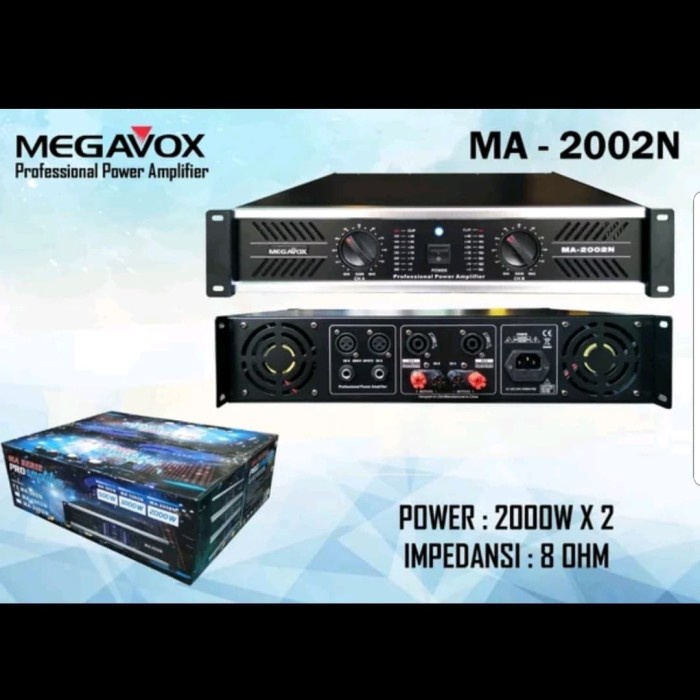 POWER AMPLIFIER MEGAVOX MA2002N/MA 2002N 2 X 2000 WATT