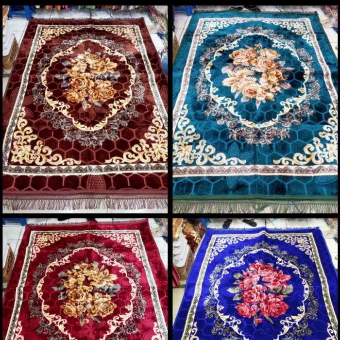 Karpet Tebal Empuk Turki Permadani Ukuran 200X300 Cm Motif Busa Serat