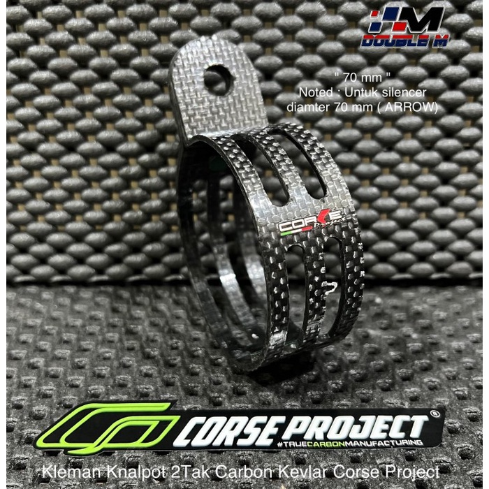 NEW KLEM KLEMAN BREKET KNALPOT 2 TAK CARBON KARBON SELENCER ARROW ORIGINAL TERBARU