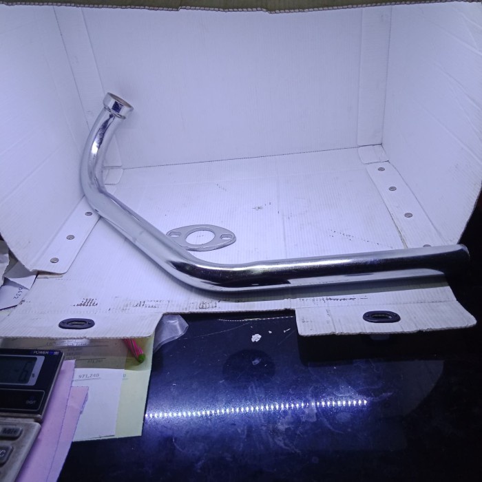 NEW LEHER KNALPOT/SAMBUNGAN KNALPOT VIXION-NEW VIXION CHROME ORIGINAL TERBARU