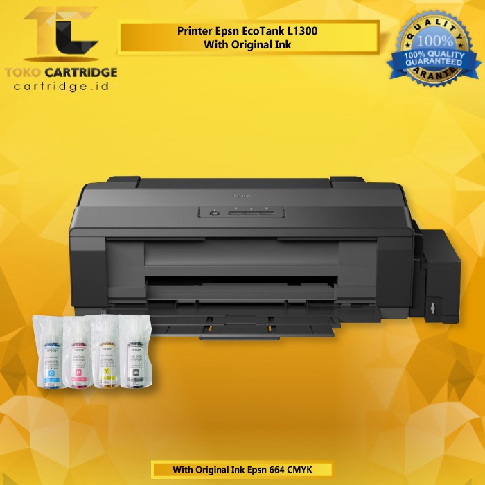 Printer Epsn L1300 New Original Resmi A3 Photo 5 Color Inktank infus