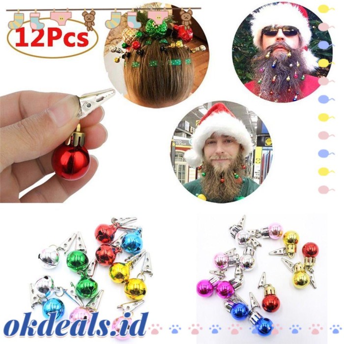 

Okdeals 12PCS Dekorasi Jenggot Natal Pesta Memakai Ornamen Santa Claus Limited Stock