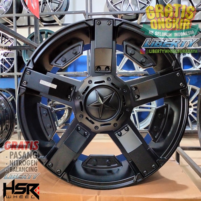 Velg Mobil Crv, Chr, Ring 18 Lebar Velg 9 Et20 Hsr Wheel Rasta-2 Star