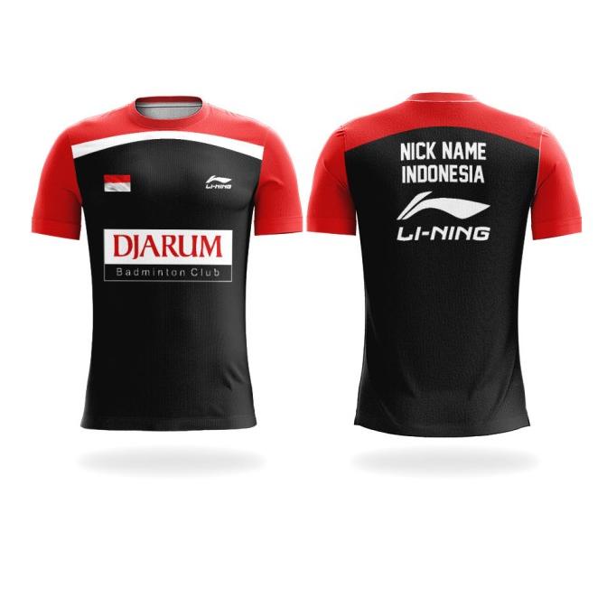 Baju Kaos Bulutangkis | Jersey Badminton Custom | PB DJARUM INDONESIA GTS